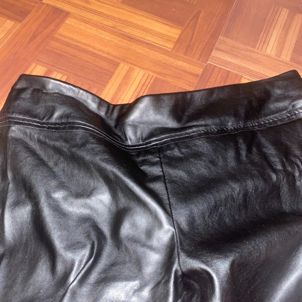Black leather pants